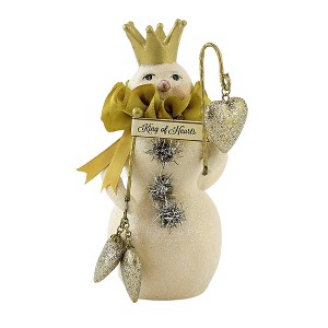 Heather Myers 6.0 Inch King Of Hearts Snowman Christmas Figurines - 1 of 3