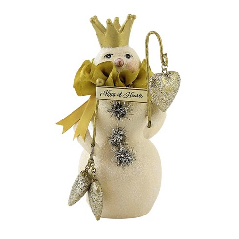 Heather Myers 6.0 Inch King Of Hearts Snowman Christmas Figurines - image 1 of 3