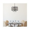 Elegant Lighting Elise 17 inch pendant in black - image 2 of 4