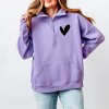 Simply Sage Market Love Yourself Heart Quarter Zip Fleece - 3 of 4