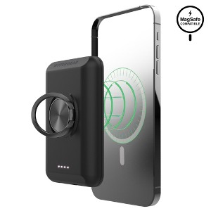 5000mAh Magnetic Wireless Power Bank Black - 1 of 4