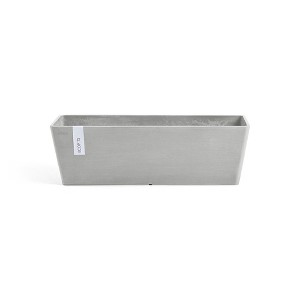 Ecopots Bruges Durable Modern Rectangular Indoor/Outdoor Recycled-Based Composite Flower Pot Planter - 1 of 4
