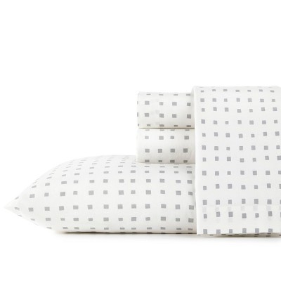 Printed Pattern Percale Sheet Set - City Scene