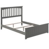 AFI Furnishings Mission Full Traditional Bed with Matching Footboard and Turbo Charger in Grey - 3 of 4