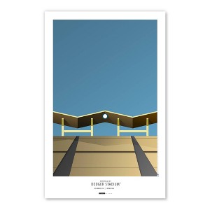 MLB Los Angeles Dodgers Stadium Pavilions Art Poster - 1 of 3