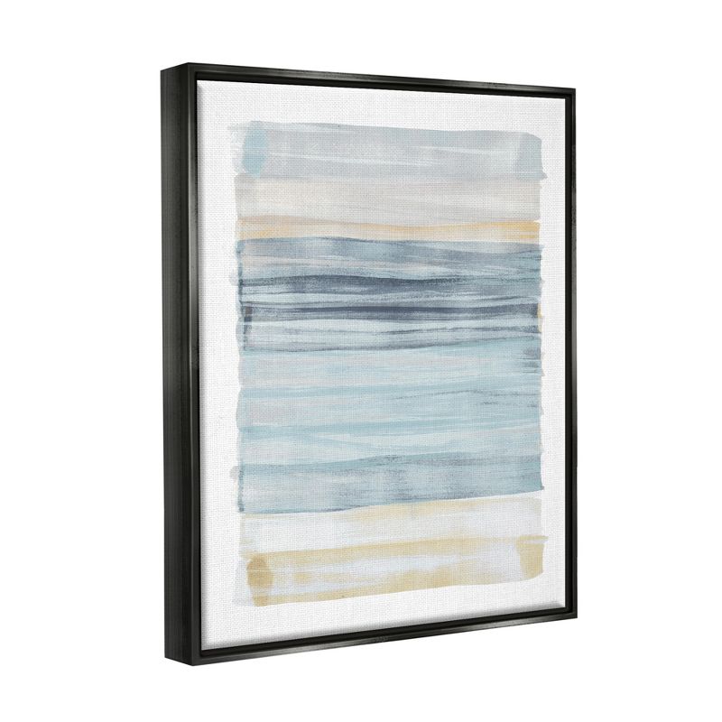 Stupell Industries Tranquil Blue Beige Stripes Pattern Casual Painting, 4 of 7