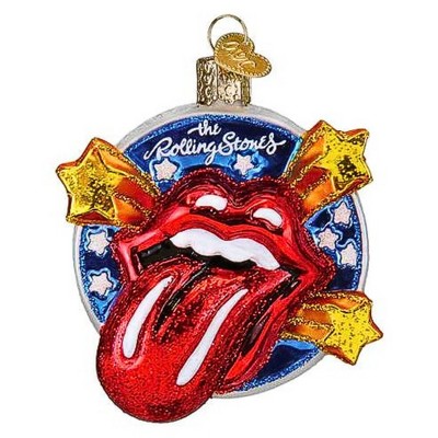 Old World Christmas 3.0 Inch The Rolling Stones Tongue Mick's Mouth Authority Tree Ornaments