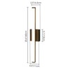 Rennnsan Bravyn 23"W Hardwired Linear Aluminum Modern LED Dimmable Wall Sconce - 3 of 4