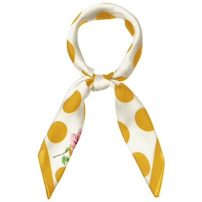 INSPIRE CHIC Women's Polka Dot Square Neckerchief Headband 27.56*27.56 inches(L*W)
