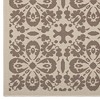 Modway Ariana Vintage Floral Trellis 9x12 Indoor and Outdoor Area Rug in Light and Dark Beige - 2 of 4