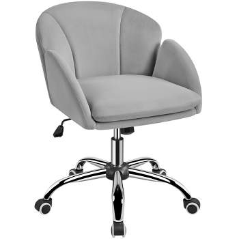 Yaheetech Modern Swivel Rolling Desk Chair with Armrests for Home Office
