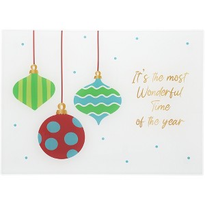 Pavilion Gift Company - Holiday - 13.75" x 9.75" Glass Cutting Board - Cutting Boards - 1 of 4