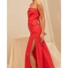 Women's Side Slit Strapless Jumpsuit - Mainstrip - 2 of 4
