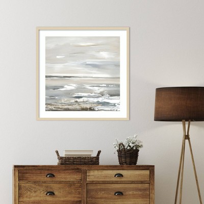 Oceanic Dreams Abstract Coastal Framed Wall Art Print