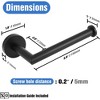 LunaLulinlk Toilet Paper Holder Wall Mount,Matte Black Toilet Paper Roll Holder for Bathroom - 4 of 4