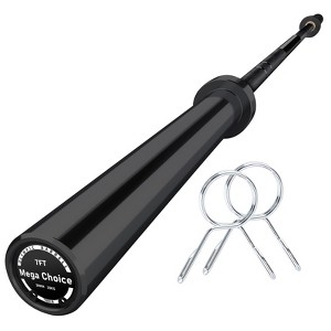 Olympic Barbell, 7FT Weight Bar  700LB Capacity for Weightlifting/Powerlifting, Fits 2” Standard Weights - 1 of 4