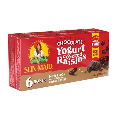 Sun Maid Chocolate Yogurt Raisins - 6ct_1