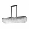 Glacier 7-Light Island Light - Matte Black Steel, Dimmable, 100W, Glam Minimalist Design - 2 of 4