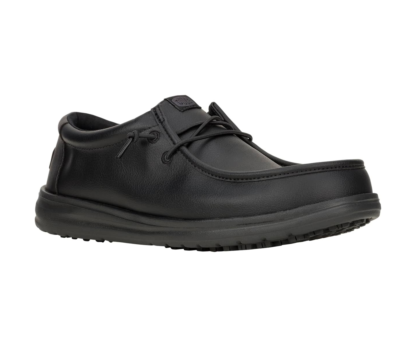 Кроссовки HEYDUDE Men Wally Work CE Classic Slip Resistant Wide, цвет: Чёрный — фото 5