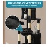 75 Inches Indoor Cat Tree Tall Cat Tower For Large Cats 20lbs Cat Condo Black Cat Tower - 4 of 4