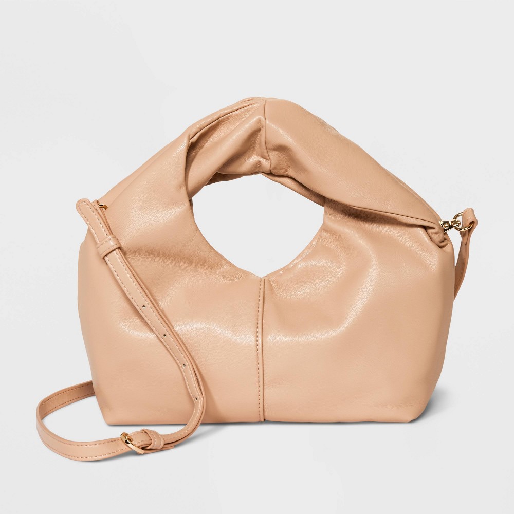 Photos - Travel Accessory Mini Twist Crossbody Bag - A New Day™ Tan
