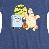 Girls' - SpongeBob SquarePants - Patrick Trick Or Treating Fit & Flair Cap Sleeve Dress - 2 of 4