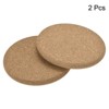 Unique Bargains Cork Round Edge Durable Soft to the Touch Coasters - 3 of 4