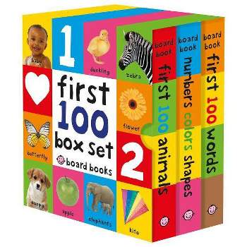 First 100 Board Book Box Set (3 Books) - by Roger Priddy (Mixed Media Product)