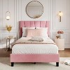 Upholstered Platform Bed Frame, Adjustable Headboard, Modern Noise Free Bed Frame, Sturdy Wooden Slats Support, No Box Spring Needed & Easy Assembly - 2 of 4