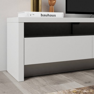 Sylvan White 77.56" TV Stand with Cabinet