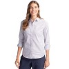 Cutter & Buck Stretch Oxford Stripe Womens Long Sleeve Dress Shirt - 2 of 2