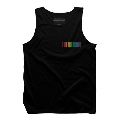Adult Design By Humans Pride Rainbow Barcode To Be Yourself By mikmom Tank Top