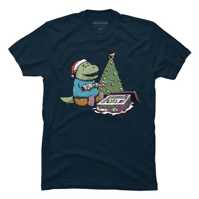 Men's Design By Humans T-rex Christmas Gift By pigboom T-Shirt