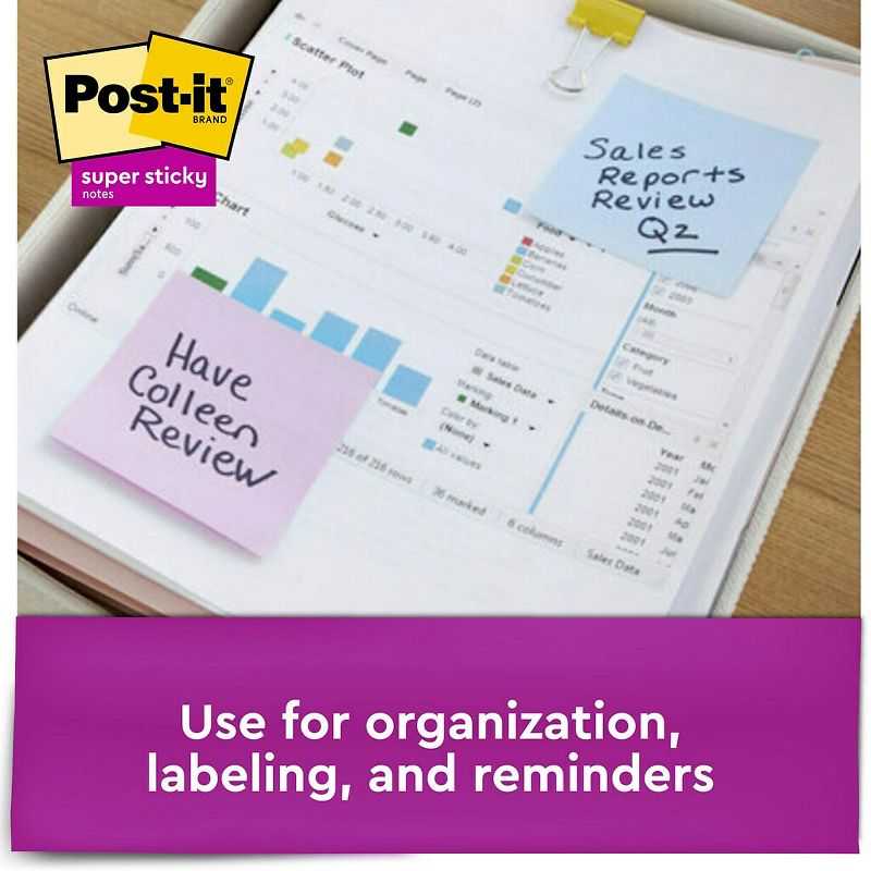 Post-it Recycled Notes in Bali Colors 3 x 3 70-Sheet 24/Pack 65424NHCP, 5 of 10