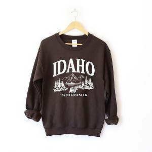 Simply Sage Market Women's Graphic Sweatshirt Idaho Forest Scene - 1 of 4