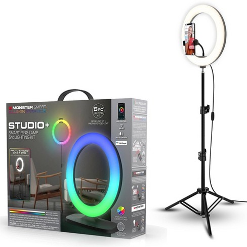 Insten 3 Mini Led Selfie Ring Light With Clip For Laptop Tablet Video,  Dimmable, 36 Beads, Battery Powered : Target