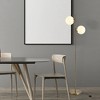 HOMCOM Floor Lamp w/ 2pcs Glass Lamp Shade Modern Portable Decorative Lamp, White - 3 of 4
