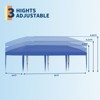10x30 Pop Up Canopy with 8 Sidewalls-Heavy Duty Tent with Portable Roller Bag-3 Adjustable Height,8 Weight Bags,8 Stakes & 6 Guy Ropes - 4 of 4