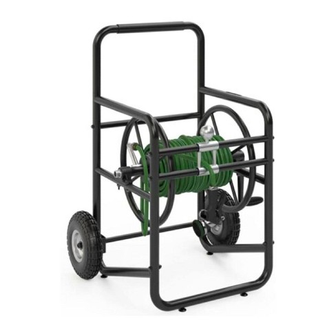 Suncast Professional Portable 200 Foot Hose Reel Cart With Wheels
