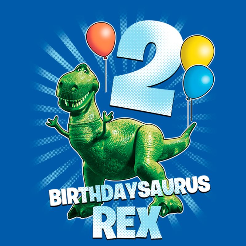 Toddler's Toy Story Birthdaysaurus Rex 2 T-Shirt, 2 of 4