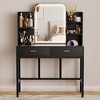 Besiost Makeup Vanity with Mirror and Lights, Vanity Table with Drawers - 2 of 4