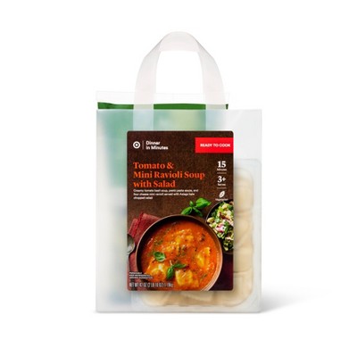 Tomato & Mini Ravioli Soup with Salad Meal Kit - 42oz - Good & Gather™