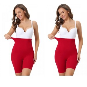 Allegra K Women's High Waisted Breathable Comfortable Stretchy Slimming Tummy Control Panties 2 Packs - 1 of 4