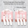 Big Dot of Happiness Bride Squad - Rose Gold Bridal Shower or Bachelorette Party Game Pickle Cards - Pull Tabs 3-in-a-Row - Set of 12 - 3 of 4
