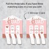 Big Dot of Happiness Bride Squad - Rose Gold Bridal Shower or Bachelorette Party Game Pickle Cards - Pull Tabs 3-in-a-Row - Set of 12 - image 3 of 4