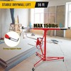 16 Ft Drywall Lift, 150LBS Capacity Rolling Drywall Rolling Lifter, Heavy Duty Sheetrock Hoist with Telescopic Arm for Home & Commercial Use - 3 of 4