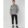 Lars Amadeus Men's Animal Print Button Down Long Sleeve Vintage Shirt - 4 of 4