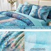 BAGOKIE Marble Watercolor 6 Pieces Comforter Bedding Set - 3 of 4