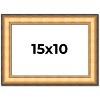 PosterPalooza | Photo Size Traditional Gold Picture Frame - UV Acrylic, Foam Board Backing, Hanging Hardware - 2 of 4