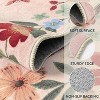Floral rug (2'x6') for hallway, kitchen rug, ultra-thin soft, non-slip, washable, stain-resistant, bohemian style velvet rug - 3 of 4